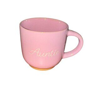 Pink "Auntie" Coffee Mug 14 Oz By Badgley Mischka Home Dishwasher Safe